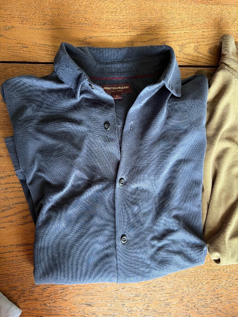 Johnston & Murphy Men's Vintage Birdseye Polo Shirt Medium M